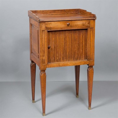Lot 361 - French Provincial Walnut Bedside Table 19th...