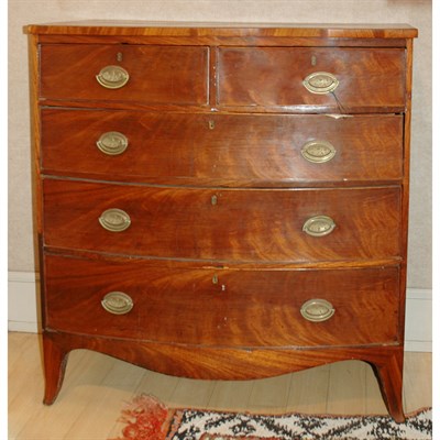 Lot 216 - George III Mahogany Chest of Drawers Height 41...