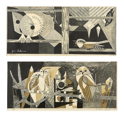 Lot 17 - Junichiro Sekino Japanese, 1914-1988 Birds:...