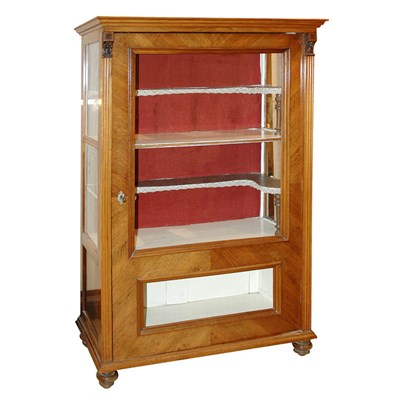 Lot 201 - Biedermeier Fruitwood Vitrine Height 66 inches,...