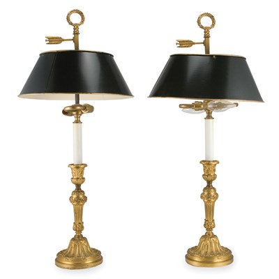 Lot 389 - Pair of Louis XVI Style Gilt-Bronze...