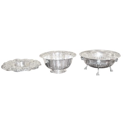 Lot 310 - Group of Three Sterling Silver Bowls Total...