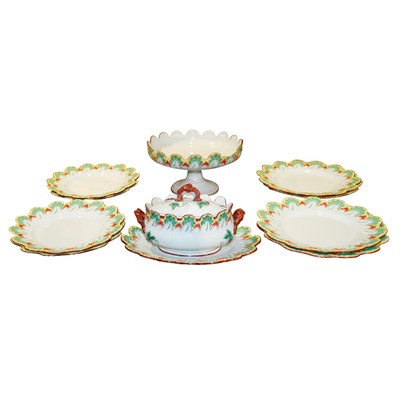 Lot 176 - Creil et Montereau Faience Dessert Service...