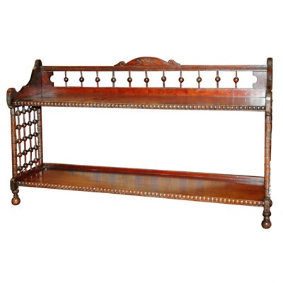Lot 449 - Victorian Mahogany Hanging Shelf Height 22...