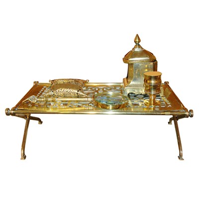 Lot 237 - Group of Five Brass Table Articles