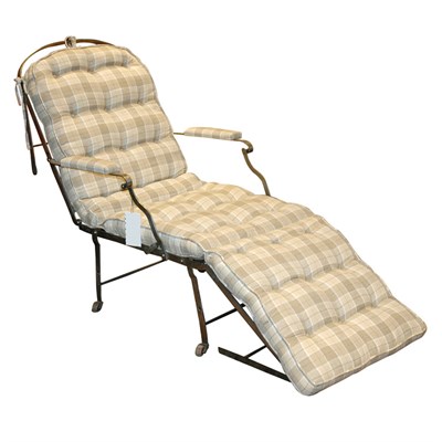 Lot 108 - Folding Iron Campaign Chair