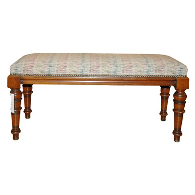 Lot 198 - William IV Style Mahogany Window Bench Height...