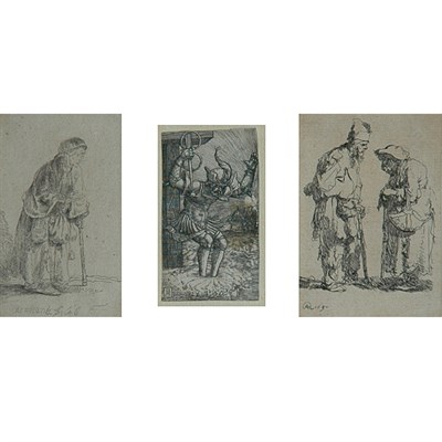 Lot 65 - Rembrandt van Rijn BEGGAR MAN AND BEGGAR WOMAN...