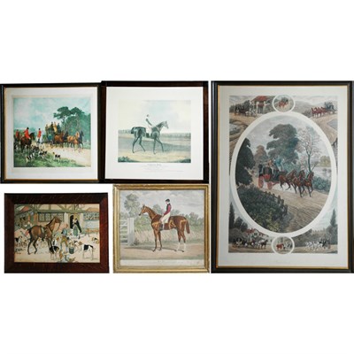 Lot 106 - After J. F. Herring ELIS Hand-colored aquatint;...