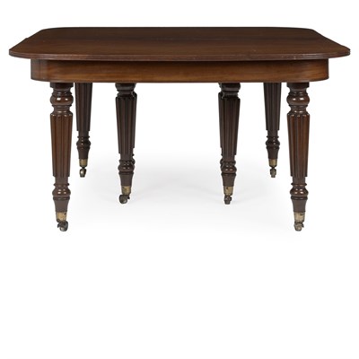 Lot 593 - Regency Mahogany Dining Table Attributed to...