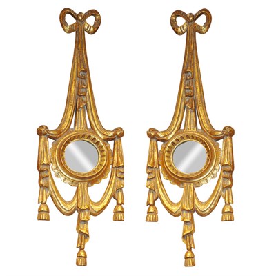 Lot 371 - Pair of Neoclassical Style Gilt-Wood and...