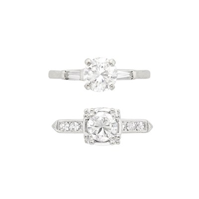 Lot 255 - Two Diamond Rings