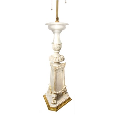 Lot 104 - Neoclassical Style Carved White Marble...