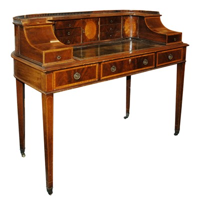 Lot 283 - George III Style Mahogany Carlton House Desk...