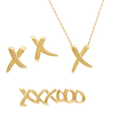 Lot 109 - Group of Gold X Jewelry, Tiffany & Co., Paloma Picasso