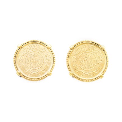 Lot 488 - Pair of Gold Coin Cufflinks