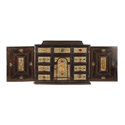 Lot 319 - Italian Baroque Style Hardstone and Bone...