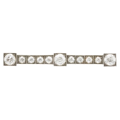 Lot 231 - Diamond Bar Pin