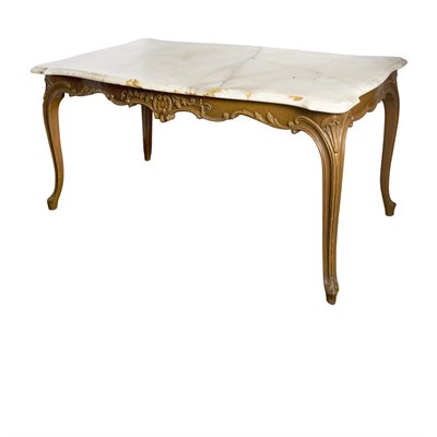 Lot 442 - Rococo Style Carved Mahogany Low Table The...