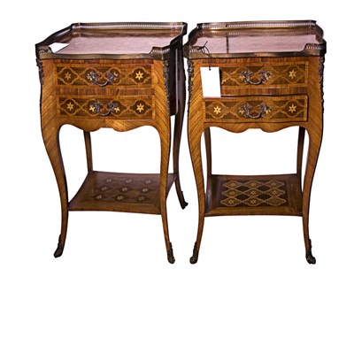 Lot 579 - Pair of Transitional Louis XV/XVI Style Metal...