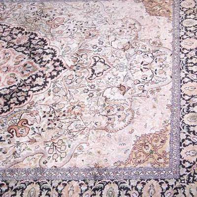 Lot 590 - Indian Silk Rug India, second half 20th...