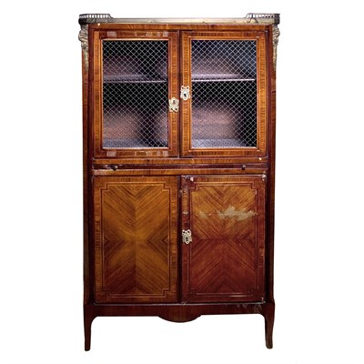 Lot 555 - Louis XVI Style Gilt-Metal Mounted Inlaid...
