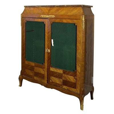 Lot 575 - Transitional Louis XV/XVI Style Metal Mounted...
