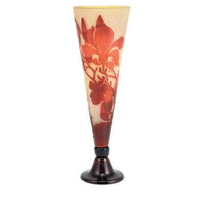 Lot 388 - Galle Acid Etched Cameo Glass Vase Circa 1900...