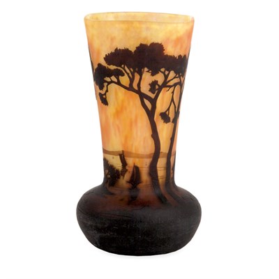 Lot 396 - Daum Acid Etched Cameo Glass Vase Circa 1900...