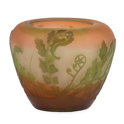 Lot 390 - Galle Acid Etched Cameo Glass Vase Circa 1900...