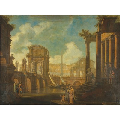 Lot 53 - Circle of Giovanni Paolo Panini An Imaginary...