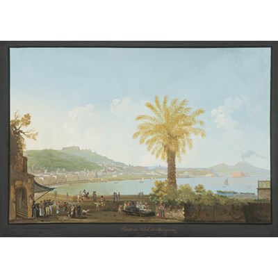 Lot 98 - Neapolitan School 19th Century Veduta di...