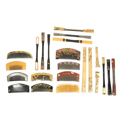 Lot 3 - Group of Japanese Hair Ornaments 19th/20th...