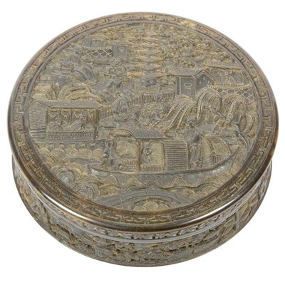 Lot 97 - Chinese Export Tortoise Shell Box 19th Century...