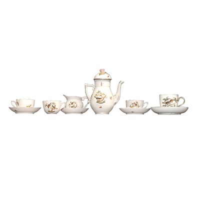 Lot 166 - Herend Bird Decorated Porcelain Demitasse...