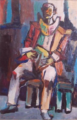 Lot 58 - Isaac Pailes French, 1895-1978 Clown Signed I....