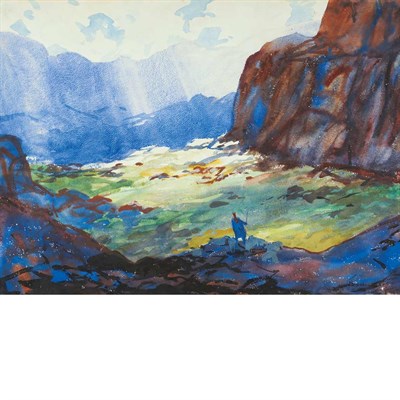Lot 187 - John Whorf American, 1903-1959 Figure in a...