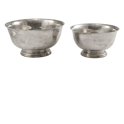 Lot 173 - Two American Paul Revere Style Sterling Silver...