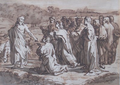 Lot 1 - French School 18th Century (i) Baptism of...