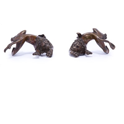 Lot 128 - Pair of Renaissance Style Bronze Figures of...