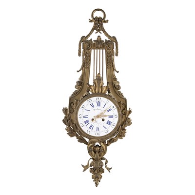 Lot 624 - Louis XVI Style Gilt-Bronze Cartel Clock Of...