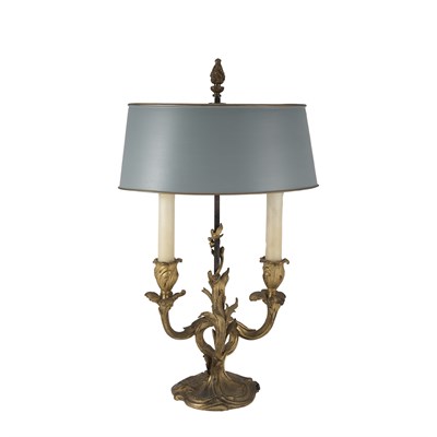 Lot 218 - Louis XV Style Gilt-Bronze Two-Light...