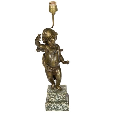 Lot 323 - Neoclassical Style Patinated-Bronze Figure of...
