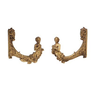 Lot 1256 - Pair of E.F. Caldwell Gilt-Bronze Figural...