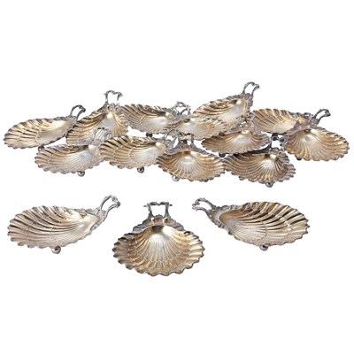 Lot 316 - Set of Fifteen Continental Silver and Silver...