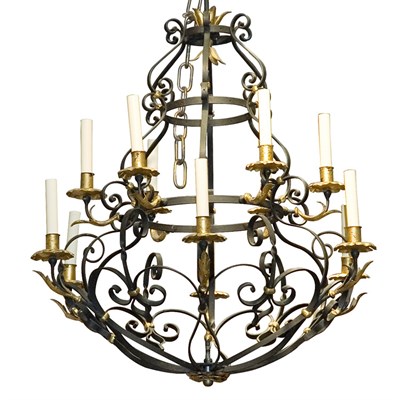 Lot 430 - Baroque Style Gilt and Patinated-Metal...