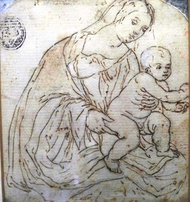 Lot 33 - Italian School 16th Century Madonna and Child,...