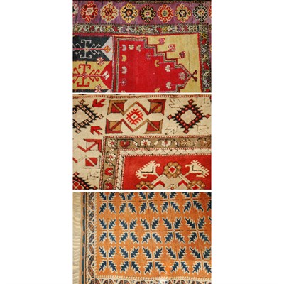 Lot 507 - Group of Three Turkish Rugs Comprising two...