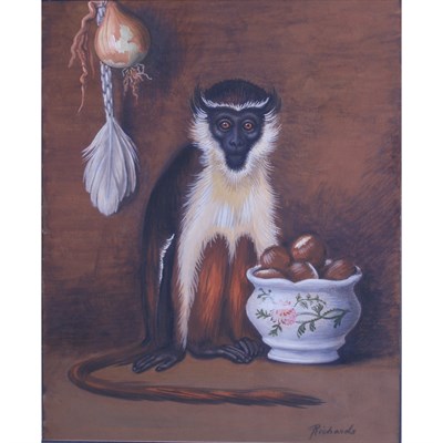 Lot 57 - European School 20th Century A Monkey with a...