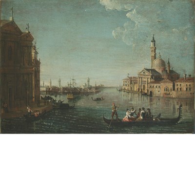 Lot 101 - Manner of Francesco Guardi View of the...